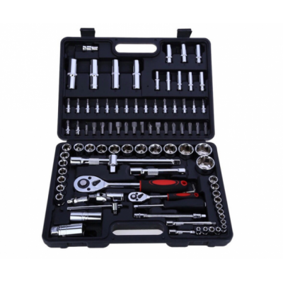 Hot Selling Hardware Toolbox 94 Sets Sleeve Combination Auto Repair Tools Manual Ratchet Wrench Set Tool Set